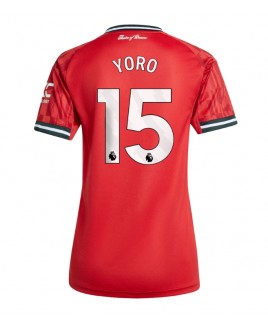 Günstige Manchester United Leny Yoro #15 Heimtrikot Damen 2025-26 Kurzarm